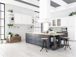 Фарбовані фрезеровані МДФ фасади